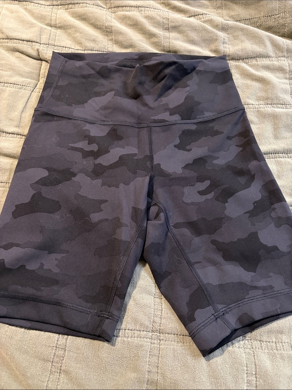 lululemon athletica High-Rise Black Camo Bike Shorts